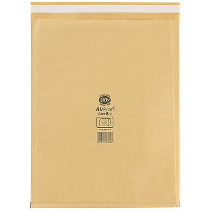 Jiffy Airkraft Postal Bag, Size 8 460x660mm, Gold, Pack of 50