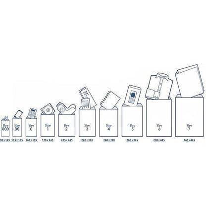 Jiffy Airkraft No.4 Bubble Lined Postal Bags, 240x320mm Peel & Seal, White, Pack of 100 Easy2Order : JF79955