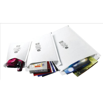 Jiffy Airkraft No.7 Bubble Lined Postal Bags, 340x445mm Peel & Seal, White, Pack of 100 Easy2Order : JF79958