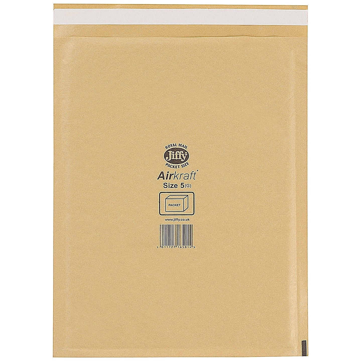 Jiffy Airkraft No.1 Bubble Lined Postal Bags, 170x245mm Peel & Seal, Gold, Pack of 100