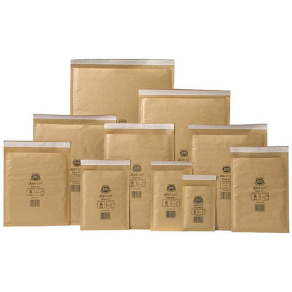 Jiffy Airkraft No.1 Bubble Lined Postal Bags, 170x245mm Peel & Seal, Gold, Pack of 100 Easy2Order : JF79962