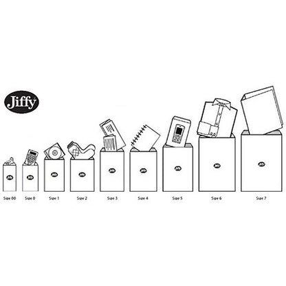 Jiffy No.1 Padded Bag Envelopes, 165x280mm, Brown, Pack of 100