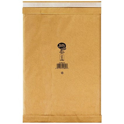 Jiffy No.6 Padded Bag Envelopes, 295x458mm, Brown, Pack of 50