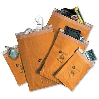Jiffy No.6 Padded Bag Envelopes, 295x458mm, Brown, Pack of 50