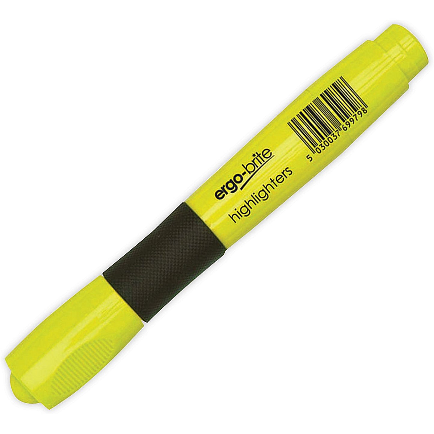 5 Star Ergo-Brite Ergonomic Highlighter Pen Yellow (Pack of 10)