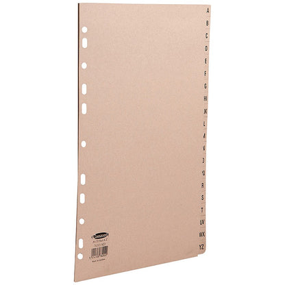 Concord Index Dividers, A-Z, Buff Tabs, A4, Buff