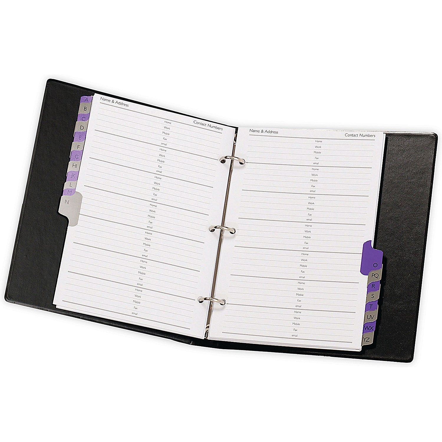 Concord Telephone Address Binder A5 Black