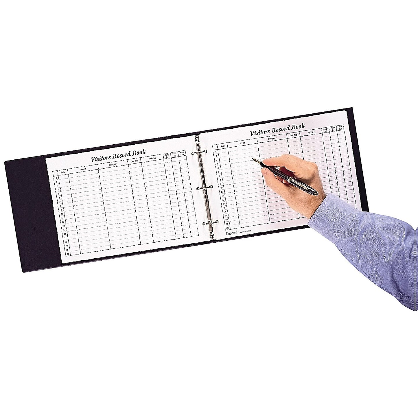 Concord Loose-Leaf Visitors Book, 3 Ring Binder, 50 Sheets