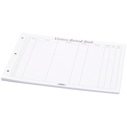 Concord Refill for Loose-Leaf Visitors Book, 50 Sheets
