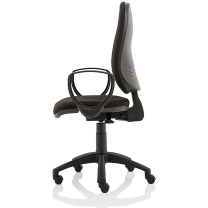 Eclipse Plus XL Operator Chair, Fixed Height Arms, Black
