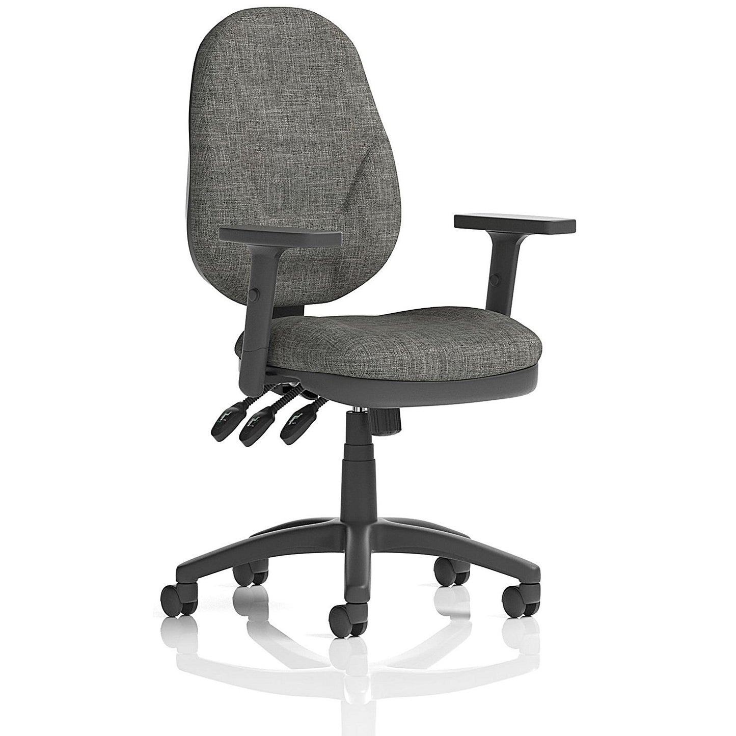 Eclipse Plus XL Operator Chair, Height Adjustable Arms, Charcoal