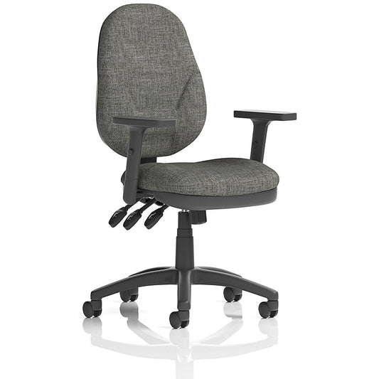 Eclipse Plus XL Operator Chair, Height Adjustable Arms, Charcoal