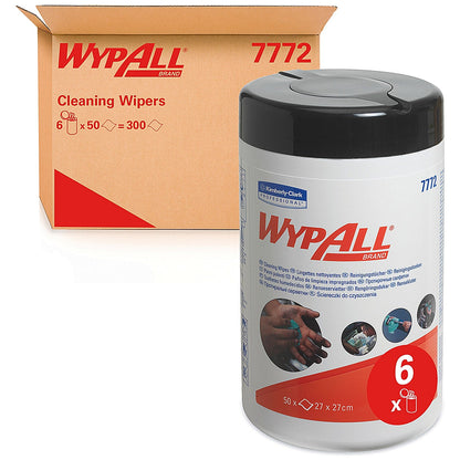 Wypall Multipurpose Cleaning Wipes 1-Ply Green x50 Pack of 6