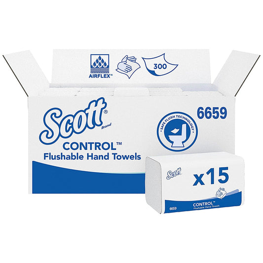 Scott Performance 1-Ply Interfolded Hand Towels, White, Pack of 4500 Easy2Order : KC01048