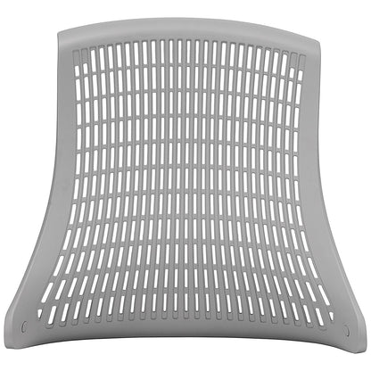 Flex Task Black Frame & Seat Operator Chair, Headrest, Height Adjustable Arms, Grey Back