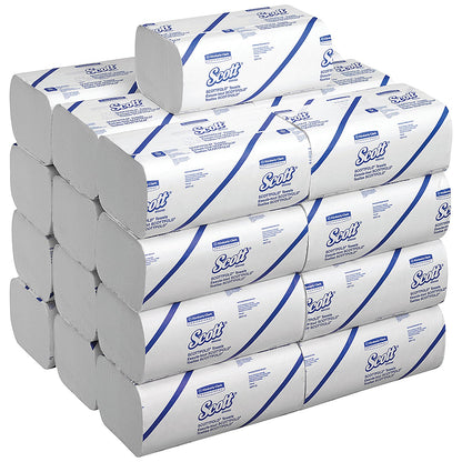 Scott 1-Ply M-Fold Hand Towels, White, Pack of 4375