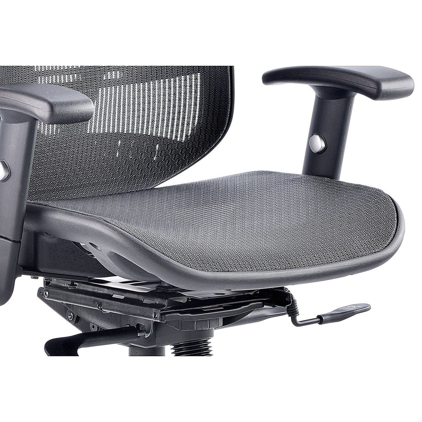 Mirage Mesh Back Executive Chair, Headrest, Height Adjustable Arms, Black