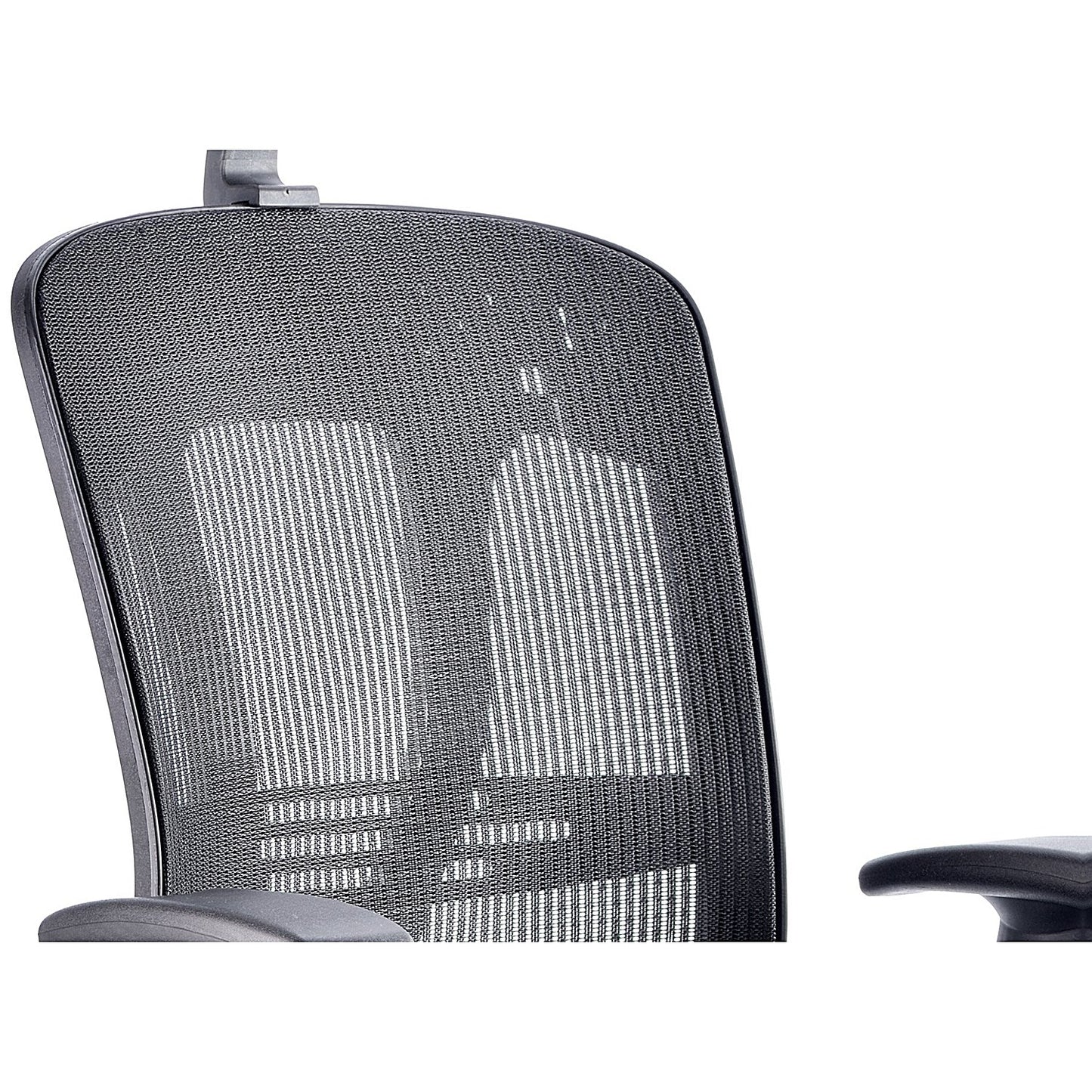 Mirage Mesh Back Executive Chair, Headrest, Height Adjustable Arms, Black