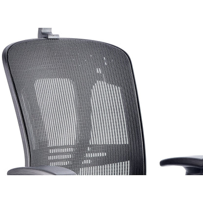 Mirage Mesh Back Executive Chair, Headrest, Height Adjustable Arms, Black