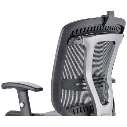 Mirage Mesh Back Executive Chair, Headrest, Height Adjustable Arms, Black