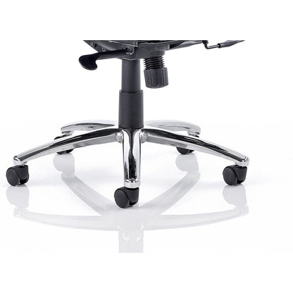 Mirage Mesh Back Executive Chair, Headrest, Height Adjustable Arms, Black