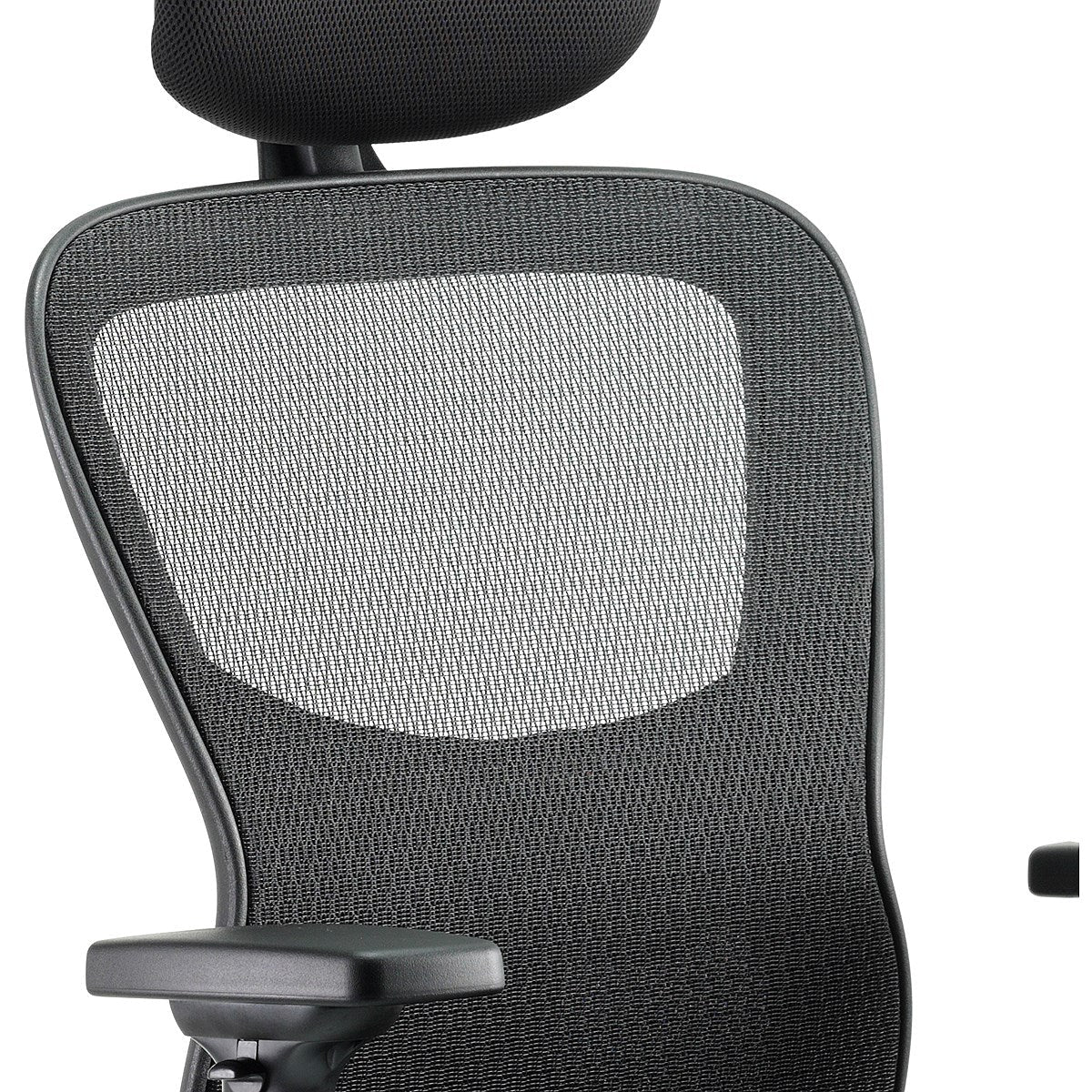 Stealth Shadow Ergo Mesh Back Posture Chair, Headrest, Height Adjustable Arms, Black