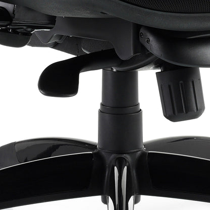 Stealth Shadow Ergo Mesh Back Posture Chair, Headrest, Height Adjustable Arms, Black