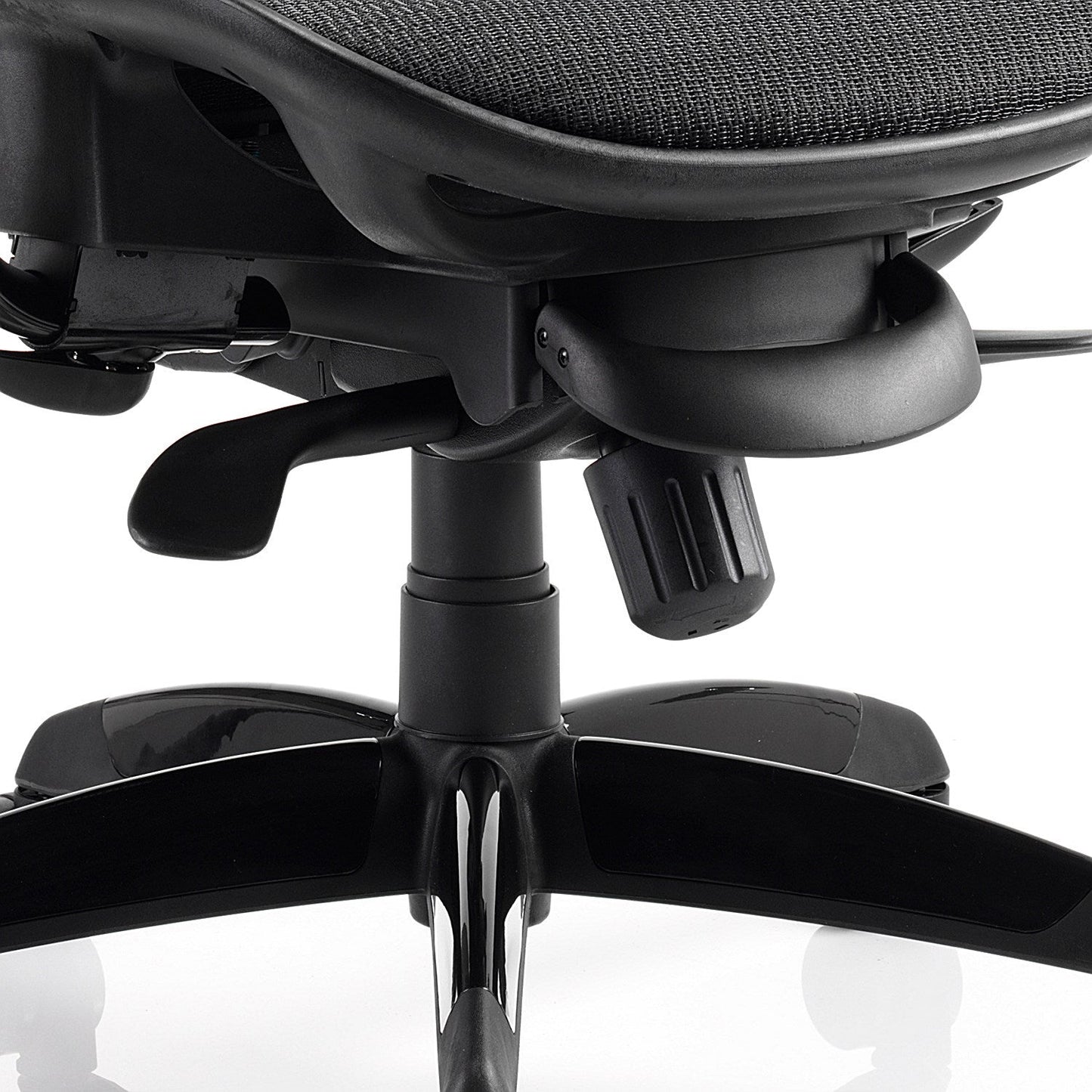 Stealth Shadow Ergo Mesh Posture Chair, Headrest, Height Adjustable Arms, Black