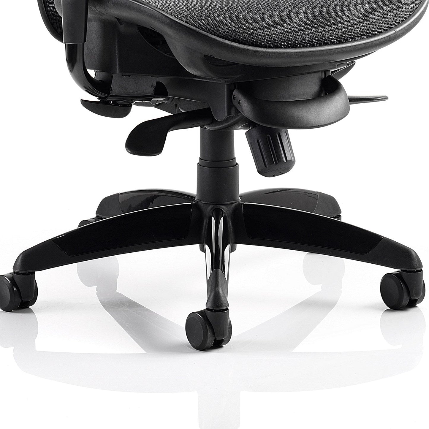 Stealth Shadow Ergo Mesh Posture Chair, Headrest, Height Adjustable Arms, Black