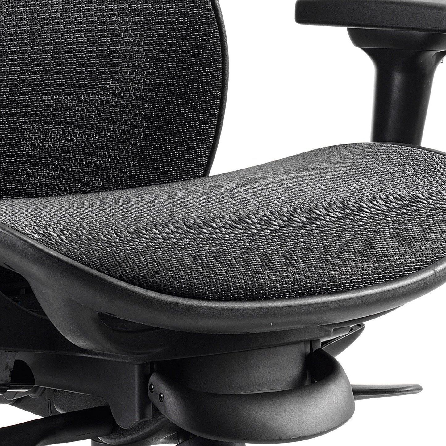Stealth Shadow Ergo Mesh Posture Chair, Headrest, Height Adjustable Arms, Black