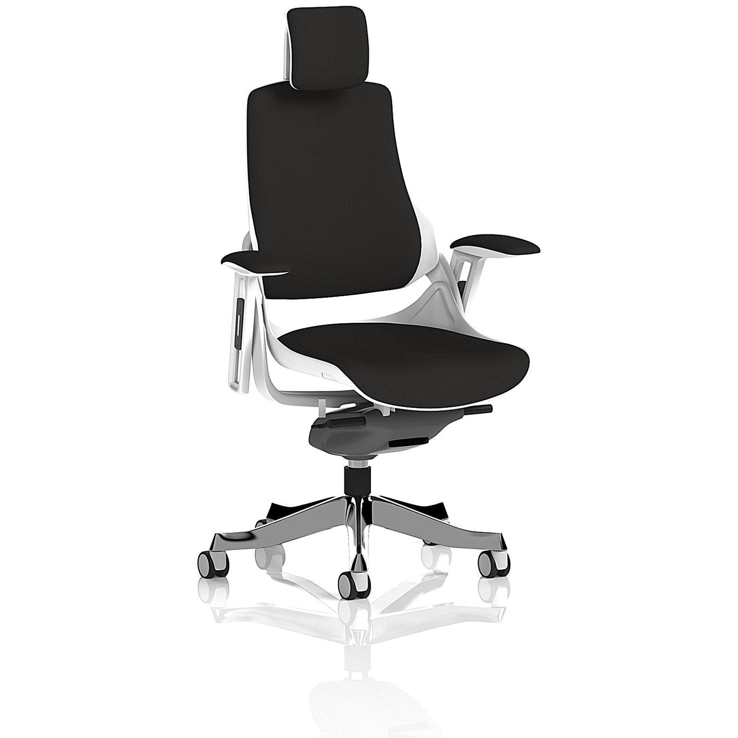 Zure Executive Chair, Headrest, Height Adjustable Arms, Black
