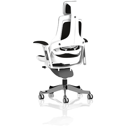 Zure Executive Chair, Headrest, Height Adjustable Arms, Black
