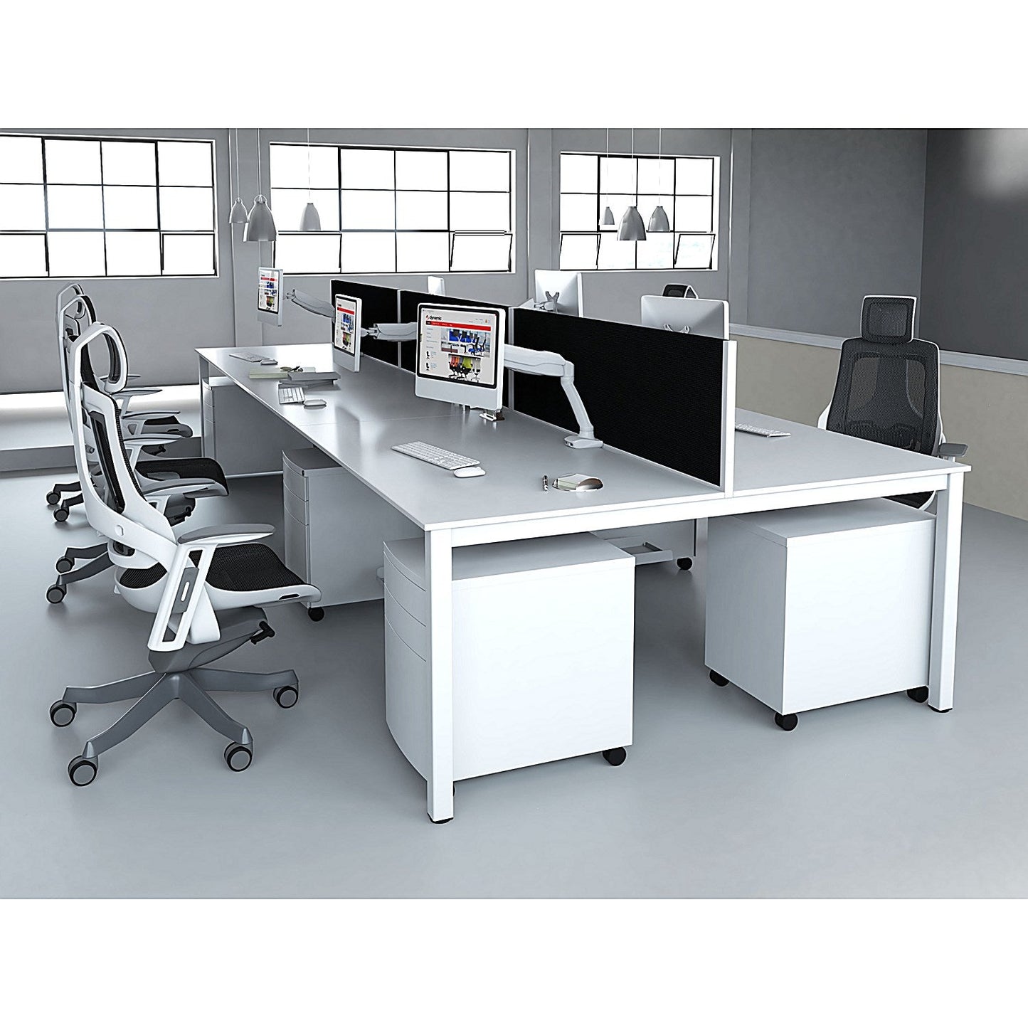 Zure Executive Mesh Chair, Headrest, Height Adjustable Arms, Charcoal