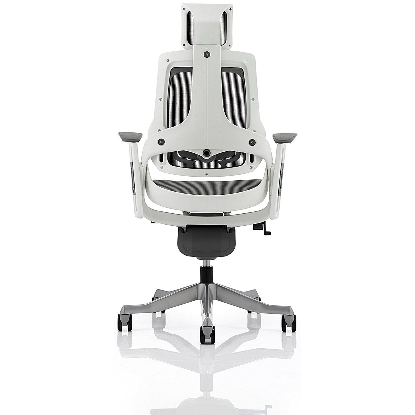 Zure Executive Mesh Chair, Headrest, Height Adjustable Arms, Charcoal
