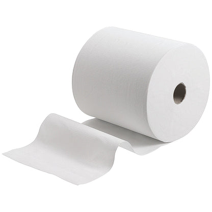 Scott Ultra 1-Ply Hand Towel Roll, 304m, White, Pack of 6