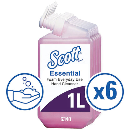 Scott Aqua Foam Hand Wash Refill, 1 Litre, Pack of 6