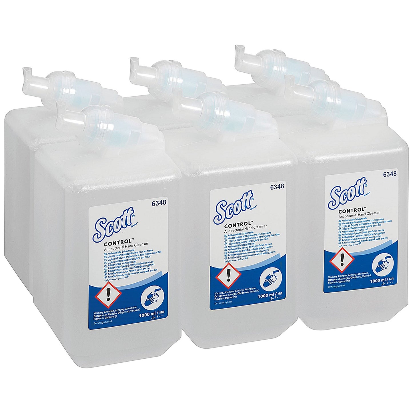 Scott Antibacterial Foam Hand Wash Cartridge, 1 Litre, Pack of 6