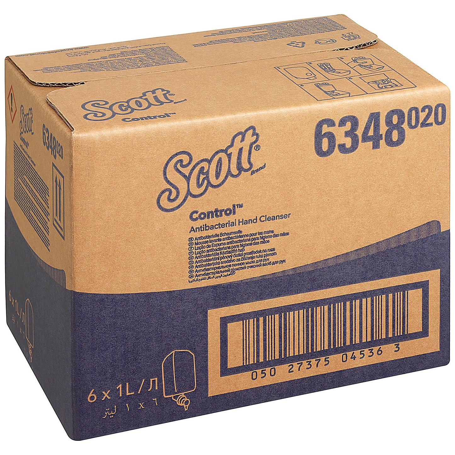 Scott Antibacterial Foam Hand Wash Cartridge, 1 Litre, Pack of 6