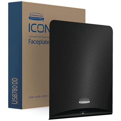 Kimberly Clark Icon Faceplate For Automatic Rolled Hand Towel Dispenser Black Mosaic