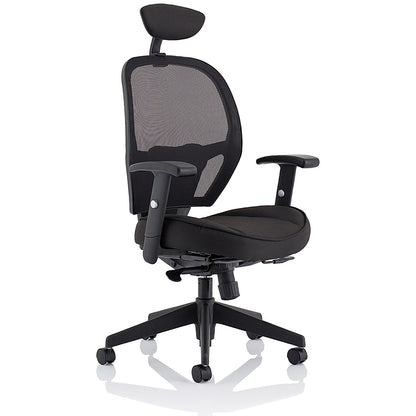 Amaze Chair, Headrest, Height Adjustable Arms, Black