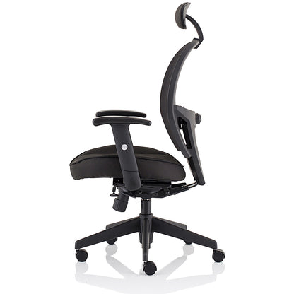 Amaze Chair, Headrest, Height Adjustable Arms, Black