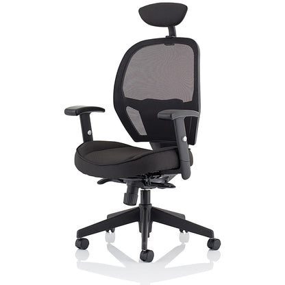Amaze Chair, Headrest, Height Adjustable Arms, Black