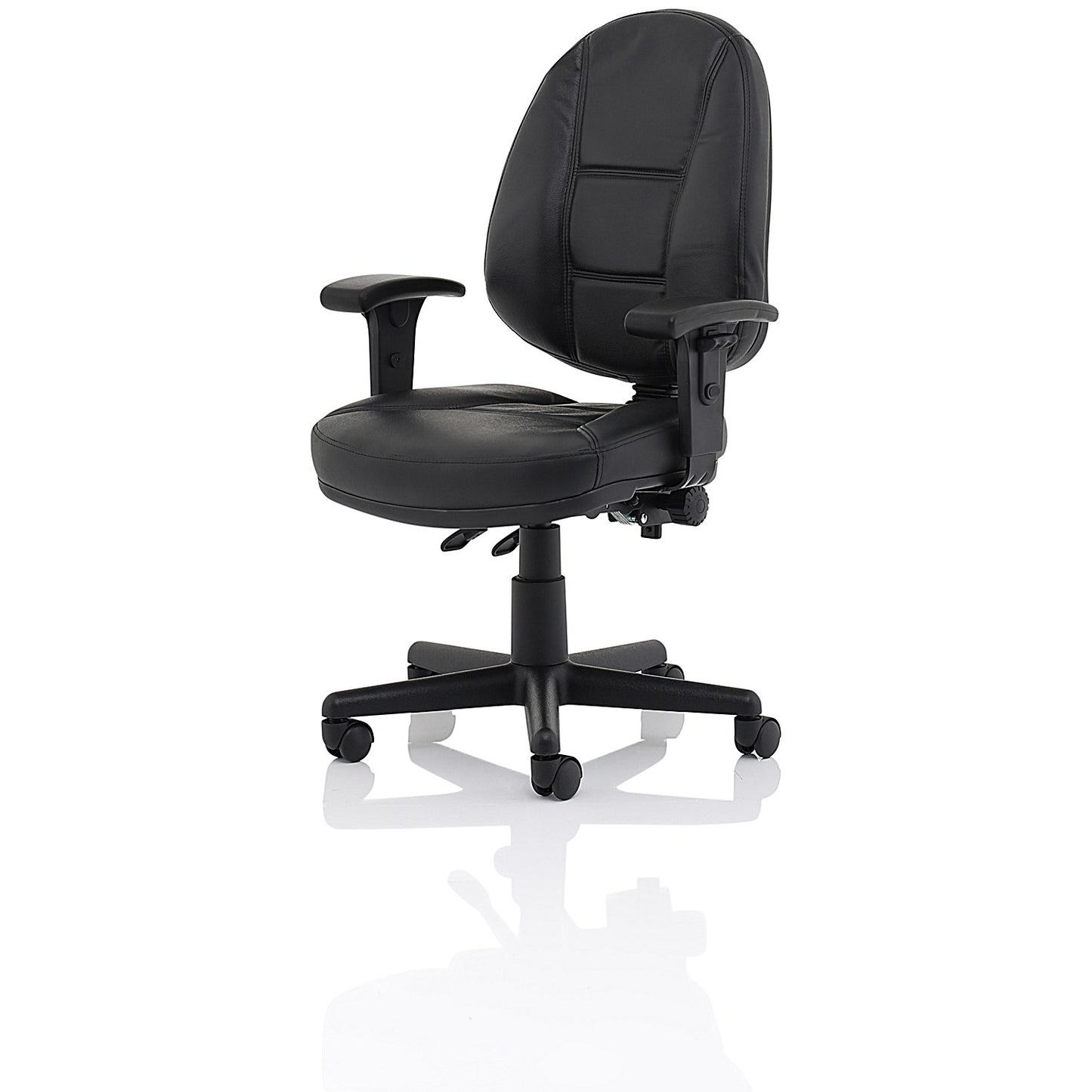 Jackson High Back Executive Chair, Height Adjustable Arms, Black