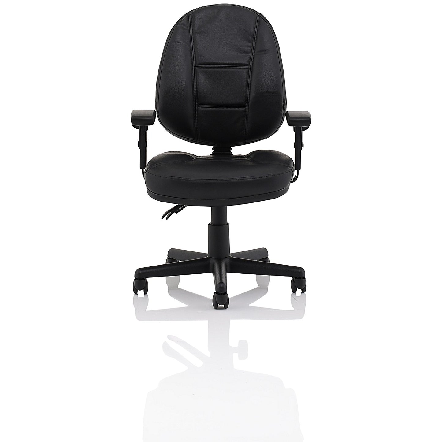 Jackson High Back Executive Chair, Height Adjustable Arms, Black