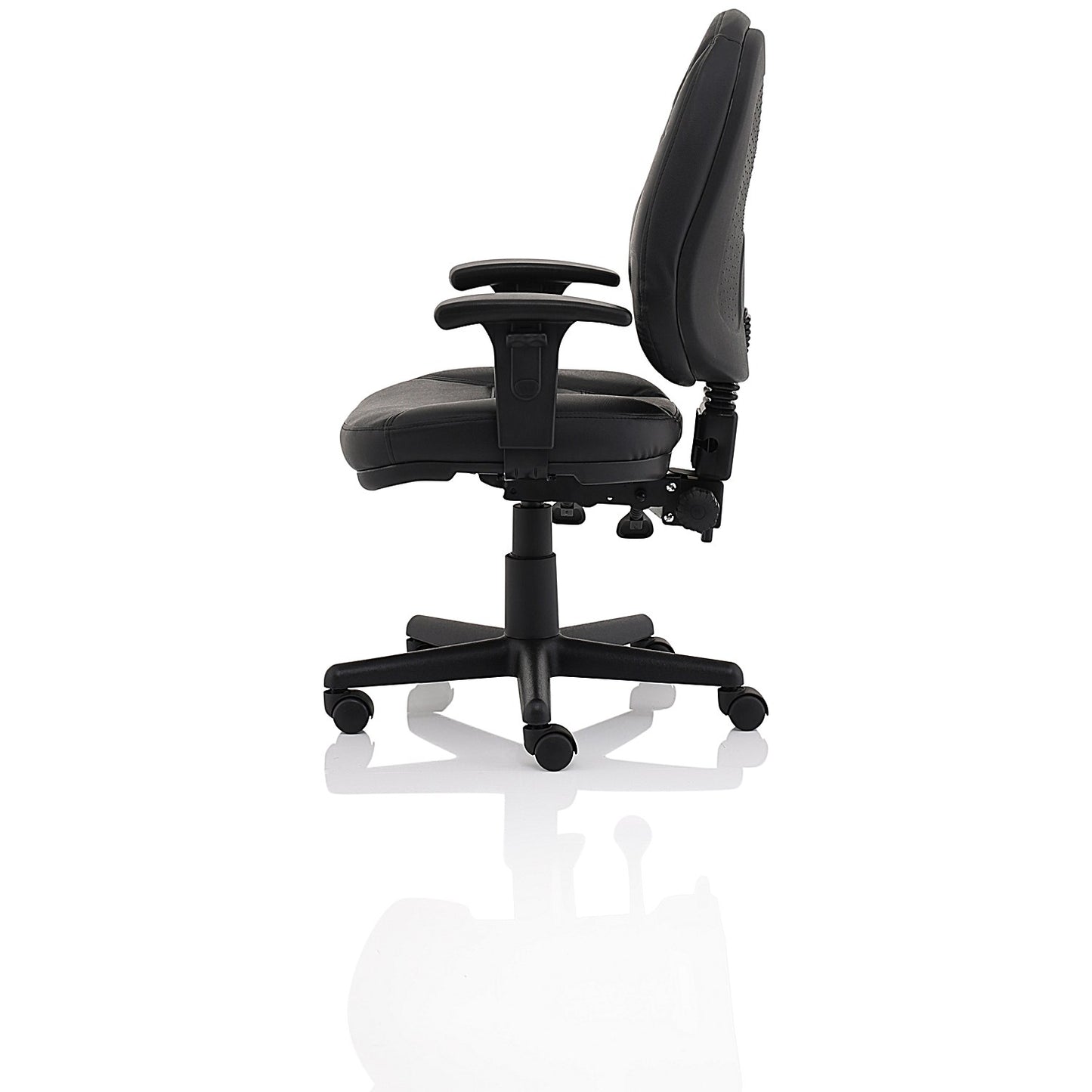 Jackson High Back Executive Chair, Height Adjustable Arms, Black
