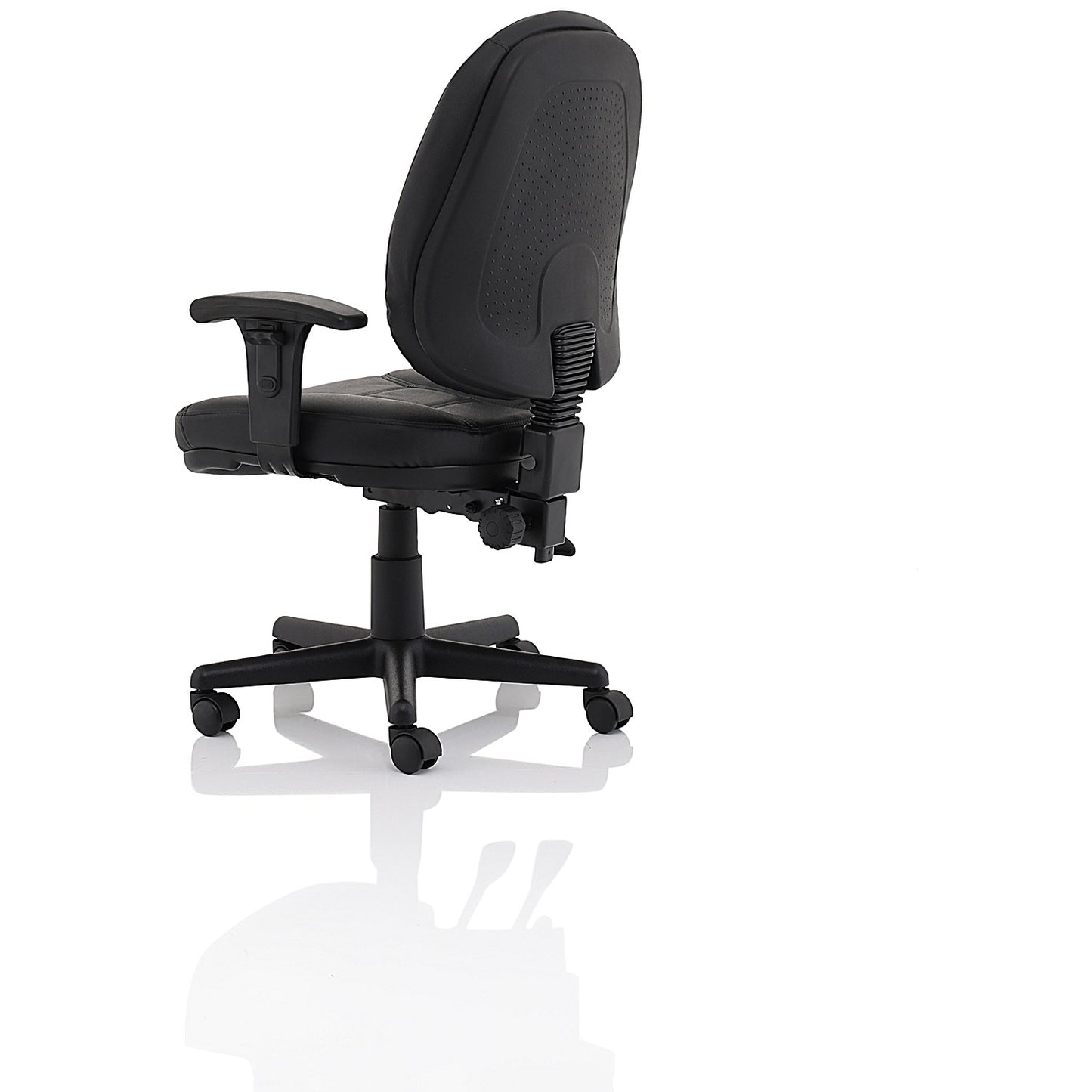 Jackson High Back Executive Chair, Height Adjustable Arms, Black