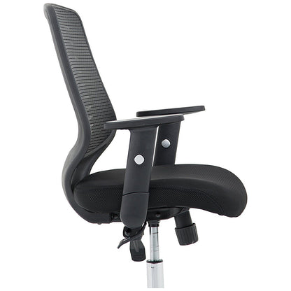 Relay Task Black Mesh Back, Operator Chair, Height Adjustable Arms, Black