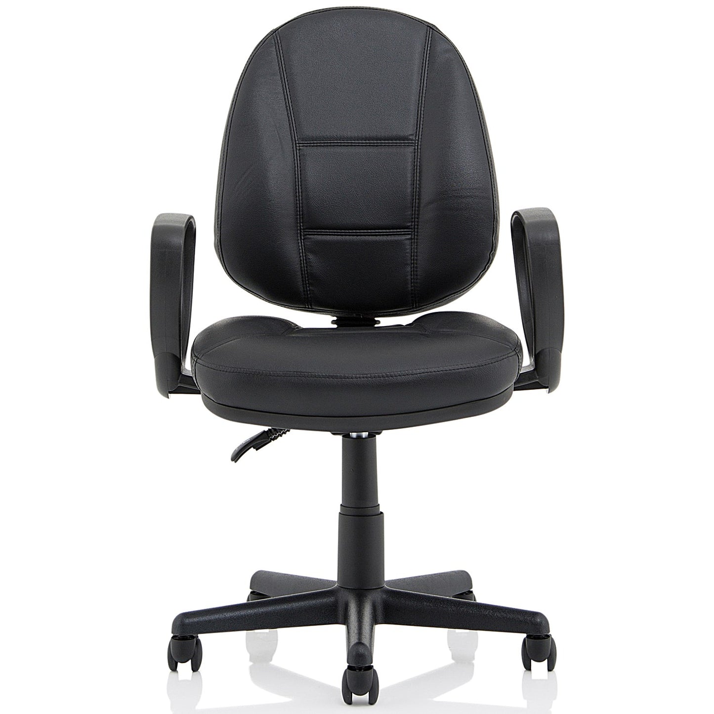 Jackson High Back Executive Chair, Fixed Height Arms, Black