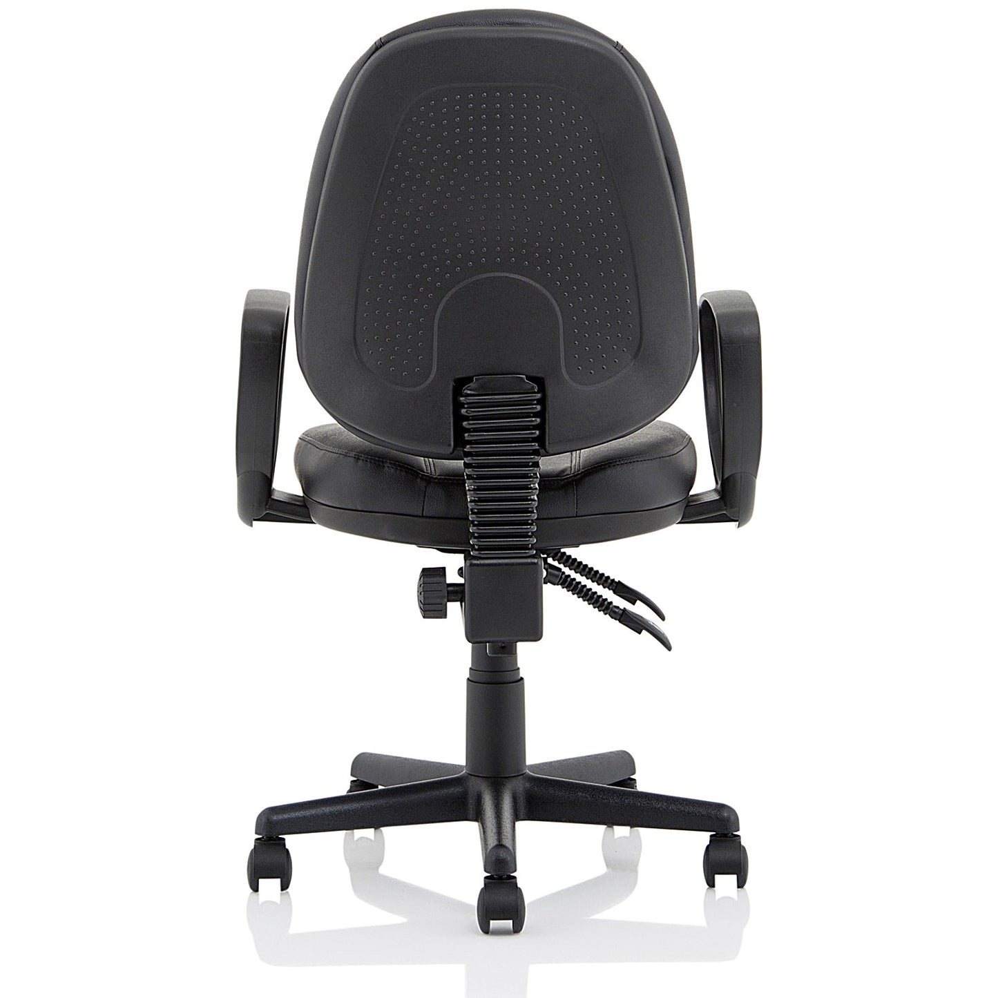 Jackson High Back Executive Chair, Fixed Height Arms, Black