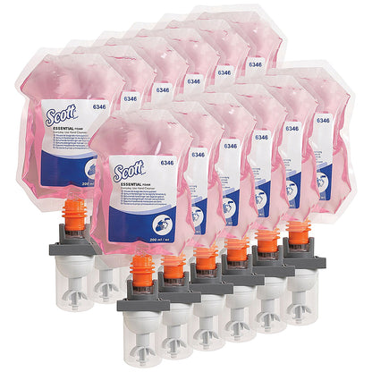 Scott Essential Everyday Use Foam Hand Cleanser, 200ml, Pink, Pack of 12